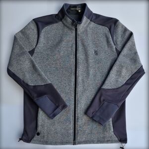Greyson Full Zip Wool Jacket Sz.M Gray Sequoia Lux Hybrid Golf Gorpcore
